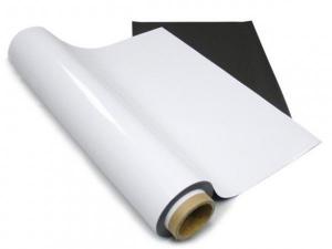 Магнитный лист 0.5 мм с белым глянцевым покрытием для записи 0.62х30.5 м