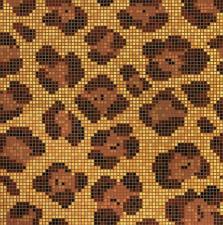 Мозаика облицовочная стеклянная Bisazza Decori Opus Romano Leopard ( м2)