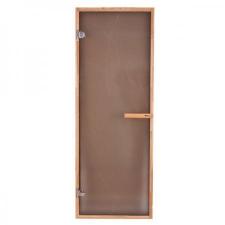 Дверь PREMIO, стекло матовая бронза с рисунком, коробка ДУБ