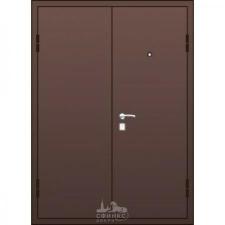Металлическая дверь тамбурная техническая двустворчатая, гнутосварная 1 лист, усиленный притвор. Модель 40-13.
