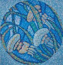 Мозаика Solo Mosaico Медузы 1470x1470 12x12x6 Мозаика стекло 147x147 Стандартные матричные панно, ковры, категория сложности 2