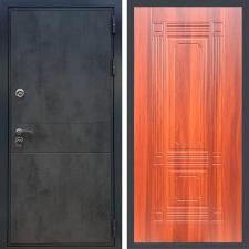 Входные двери Рекс (Rex). Металлическая дверь REX Премиум 290 бетон темный ФЛ-2 итальянский орех 6мм