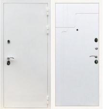 Входные двери Рекс (Rex). Металлическая дверь REX 5 белая шагрень ФЛ-246 белый софт
