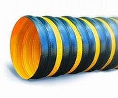 Промышленные шланги Texonic PVC-350-P-350 черно-желтый с повышенной устойчивостью к внешним нагрузкам