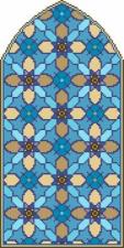 Панно Alzare из мозаики Ниша 3 (базовые цвета) (1x1) 98.1x195.1