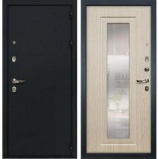 Входная металлическая дверь Лекс Рим с Зеркалом Дуб беленый №23