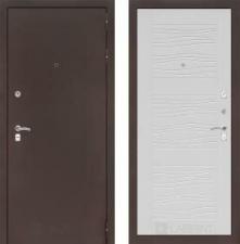 Дверь входная (стальная, металлическая) Labirint Classic quot;Антик медныйquot; 06 quot;Белое деревоquot;