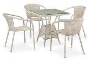 Комплекты мебели для летнего кафе T706 Y137C-W85 Latte 4Pcs