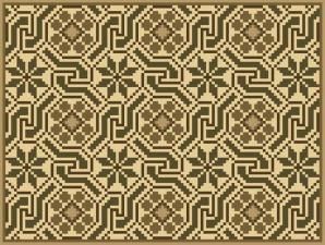 Панно Alzare из мозаики Ковёр 2 (базовые цвета ) (2x2) 189.6x250.7