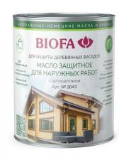 BIOFA 2043 Масло защитное для наружных работ с антисептиком (10 л 4324 Грифель )