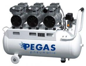 Компрессор безмасляный Pegas PG-2400, 90 л, 2.25 кВт