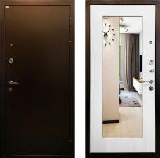 Белая дверь с зеркалом Дверь Ратибор Милан зеркало Белый ясень
