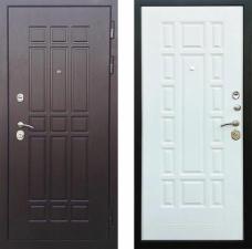 Дверь с панелями МДФ Квадро Белый ясень (двери МДФ)