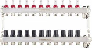 Коллекторная группа с расходомерами, термостатическими клапанами на 11 выходов PROFACTOR PF MB 806.1