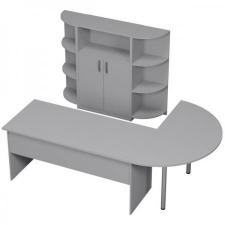 Комплект офисной мебели КП-13 цвет Светло Серый