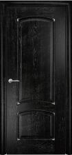 Дверь Оникс модель Прага Цвет:эмаль черная патина серебро Остекление:Без стекла