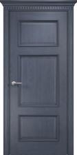 Межкомнатная дверь Оникс Прованс (Дуб графит) штапик широкий резной, глухая