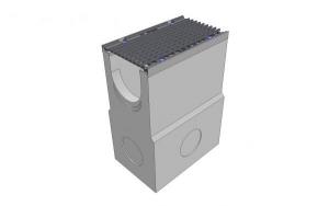Пескоуловитель бетонный DN200 с решеткой чугунной Вч и крепежом, (комплект), класс Е600