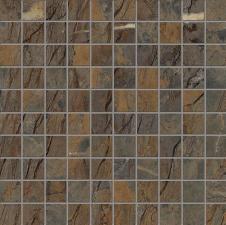 Мозаика облицовочная керамогранит Emilceramica Tele di Marmo Reloaded E0QT Mosaico Fossil Brown Malevic Lappato Lucido ( м2)