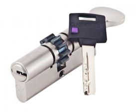 Цилиндр Mul-T-Lock Classic Pro ключ-вертушка (размер 70x35 мм) - Никель, Флажок (5 ключей)