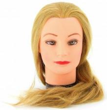 Голова учебная Dewal, блондинка, натуральные волосы 50-60 см M-4151XL-408 Dewal M-4151XL-408