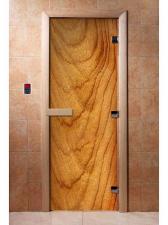 Стеклянная дверь для бани с фотопечатью A051 2000х800 мм