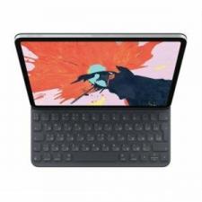 Съемная клавиатура/док-станция/база Apple Smart Keyboard Folio Black Smart (MU8G2) для планшета Apple iPad Pro 11.0 (2018) черного цвета + наклейки на русские клавиши