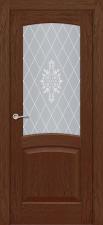 Дверь Фрамир Классика шпон DUBLIN 7 Цвет:Ясень Серый-Шёлк/ Дуб Серый-Шёлк Остекление:Сатинат белый
