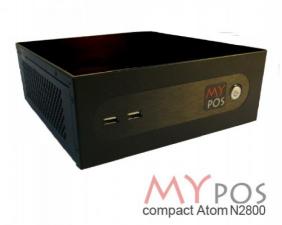POS-компьютер myPOS compact N2800, RAM 2Gb, SSD 120GB, 6 USB, 6COM, PS/2, LPT, без ОС