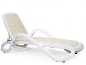 Кресло шезлонг, кресло пластиковое, складной стул Шезлонг Gardeck NARDI Alfa Biege