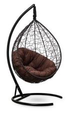 Подвесное кресло SEVILLA VERDE коричневое, коричневая подушка (Laura Outdoor)