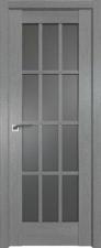 Дверь ProfilDoors Серия XN модель 102XN Цвет:Грувд серый Остекление:Графит