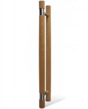 Ручка для двери SAWO 560-D (741 и 742, кедр, с металлической вставкой) в сауну или баню