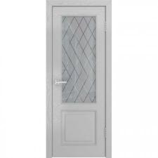 Межкомнатная деревянная дверь НЕО-1 (ясень манхеттен, стекло) со стеклом, ясень манхетен