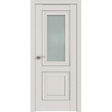 Дверь Межкомнатная деревянная, Профиль дорс 28U Дарк вайт - со стеклом