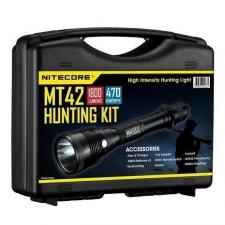 Комплект охотничий в кейсе Nitecore MT42 Hunting Kit 17770 фонарь,тактическая кнопка,крепление на ствол,цветовые фильтры