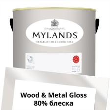 Английские Краски Mylands артикул WoodMetal Paint Gloss 5 л. №28 The Boltons