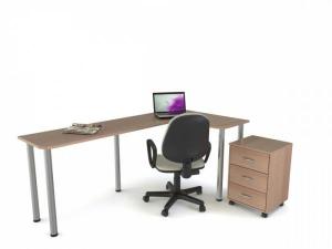 Письменный стол Бэст-Мебель Рабочий с тумбой Муа-2