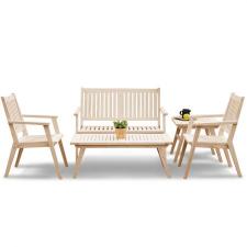 Комплект садовой мебели с креслами и диваном, на 4 чел (Столик кофейный, Скамейка, 2 Стула)