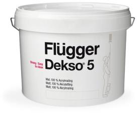 Flugger Dekso 5 / Флюгер Дексо 5 Акриловая краска для стен и потолков 9.1 л