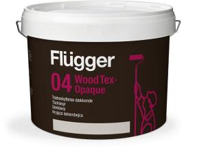 Краска по дереву для наружных работ FLUGGER 04 Wood Tex Opaque краска укрывистая для дерева на водной основе, База 4 (9,1л)