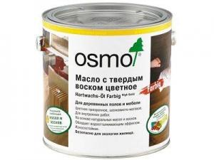 OSMO Масло Осмо с твердым воском цветное Osmo Hartwachs-Öl Farbig (Цвет-3074 Графит Объём-2,5 л.)