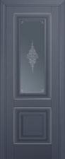 Межкомнатная дверь матовая экошпон PROFIL DOORS 28U (Антрацит)