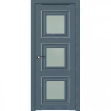 Дверь Межкомнатная деревянная, Профиль дорс 97U Антрацит - со стеклом
