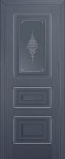 Межкомнатная дверь матовая экошпон PROFIL DOORS 26U (Антрацит)