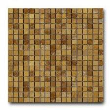 Мозаика из натурального камня ArtNatura Marble Mosaic Travertino Giallo (плитка 15x15 мм), лист 305x305 мм (0,47 м2/упак.)