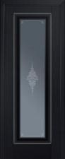 Межкомнатная дверь матовая экошпон PROFIL DOORS 24U (Черный матовый)