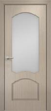 Дверь Оникс модель Диана Цвет:Мокко Остекление:Сатинат белый