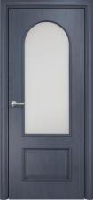 Дверь Оникс модель Арка Цвет:Дуб Графит Остекление:Сатинат белый