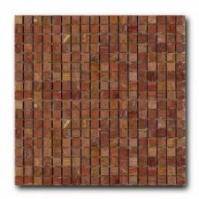 Мозаика из натурального камня ArtNatura Marble Mosaic Red Travertine (плитка 15x15 мм), лист 305x305 мм (0,47 м2/упак.)